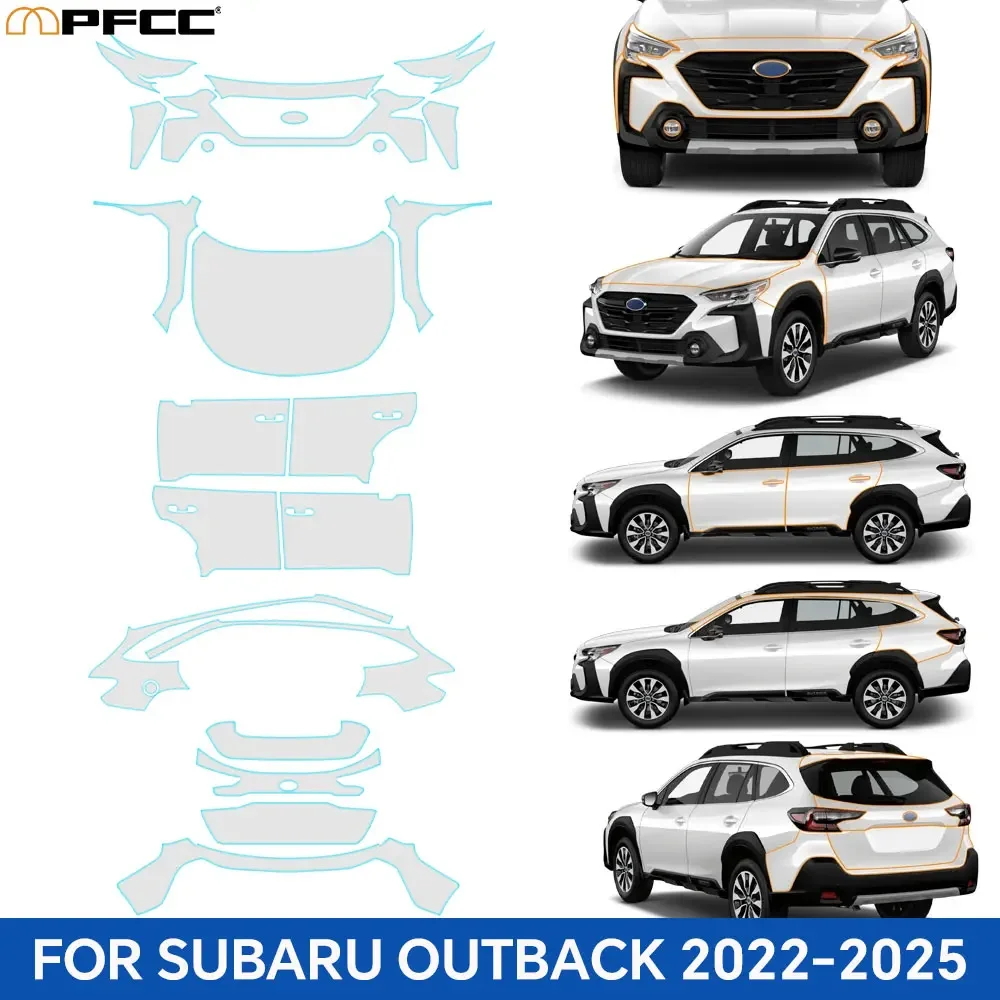 

For Subaru Outback 2022-2025 TPU Car Body Anti-scratch Paint Protection Film Pre-cut Bumper Rear Trunk Transparent PPF Sticker
