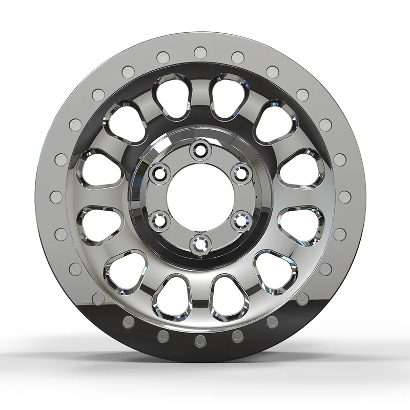 Aluminum Alloy Mirror Polished Chrome Flange Locking Custom Forged Off-Road Wheel Rims Universal Off-Road Vehicle Wheels