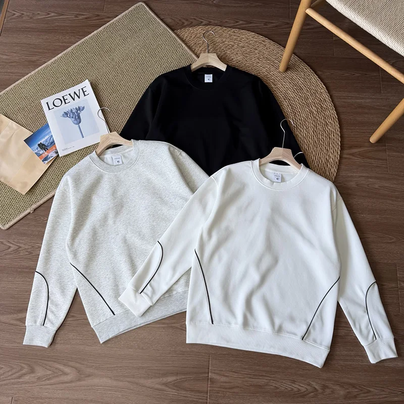 Outdoor Pullover,Men, Fishing, Hiking, Cycling, Traveling, Commuting, Climbing Cotton Round-neck Long-sleeved Commuting Pullover