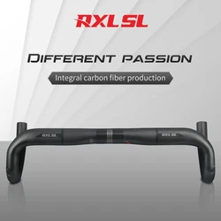 RXL SL 31.8mm Carbon Drop Bar Road kierownica rowerowa 380/400/420/440mm UD matowe zewnętrzne prowadzenie uchwyty do rowerów wyścigowych