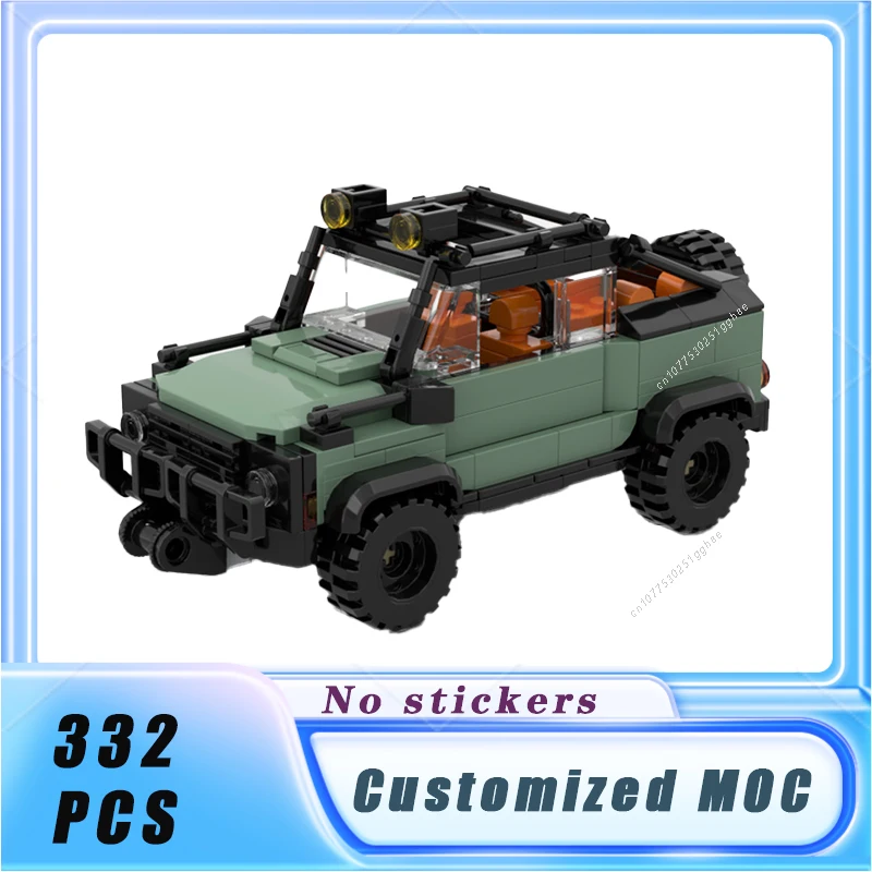 Classical Speed Vehicle MOC 8 wide 1983 Land Rover Defender Building Blocks Model Bricks Sets Assemble Children's Toys Gifts