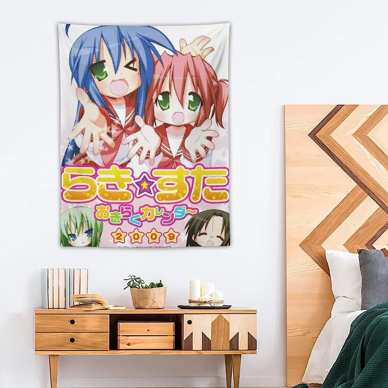 Lucky Star Japanse Anime Poster Film Poster Muurfoto Posters Voor Kamer Esthetisch 9 Wandtapijt Geschenken Slaapkamer