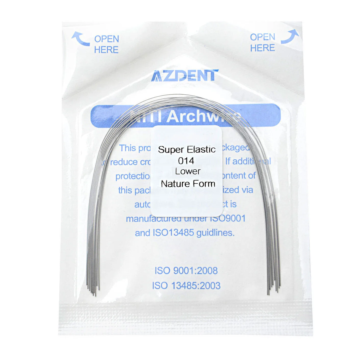 10 Teile/paket AZDENT Dental Kieferorthopädische Super Elastische Niti Runde Rechteckige Bogen Drähte Natur Form Bogen Draht Oberen Unteren – Detail 7