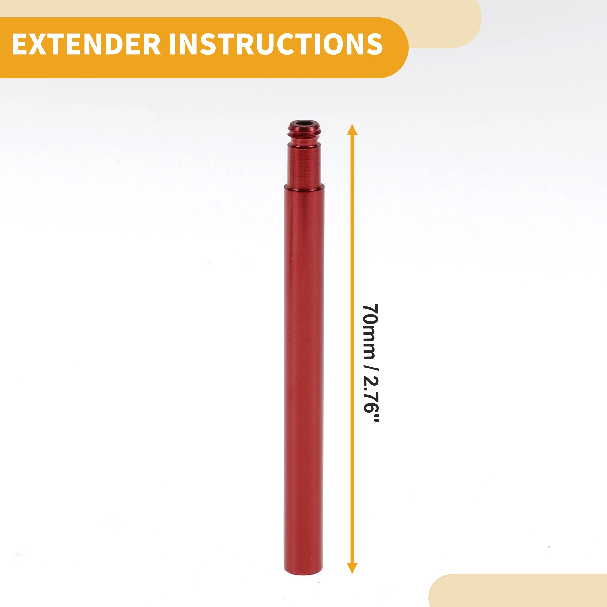 X Autohaux 2 قطعة 70 مللي متر الإطارات صمام تمديد دائم 180 درجة الإطارات صمام التضخم محول لسيارة دراجة نارية RV شاحنة دراجة #1