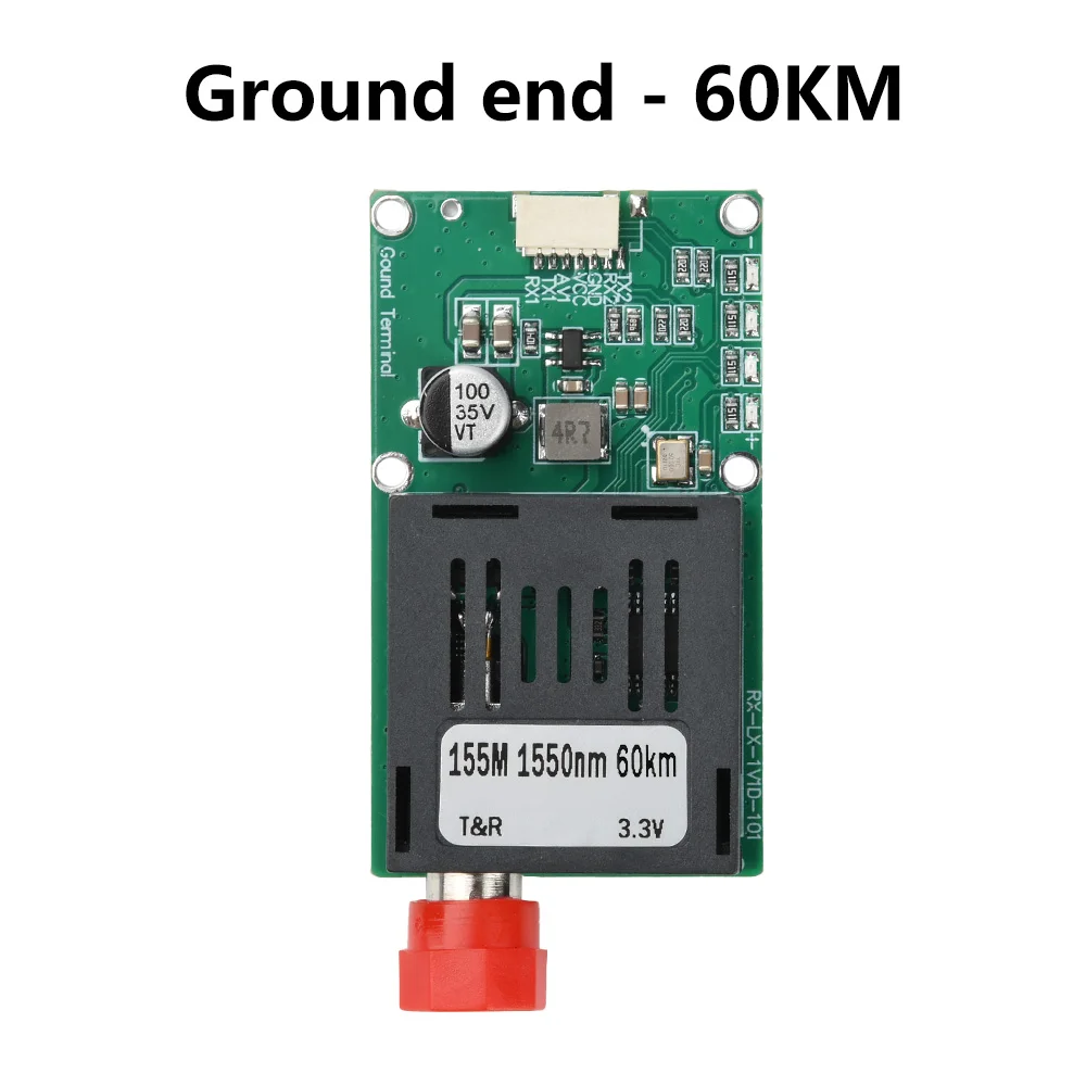 Sky/Earth TTL Optisches Transceiver-Modul DC 5,5-26V FC RX/TX/AV/VCC/GND-Schnittstelle für Drohnen TTL-zu-Glasfaser-Modul – Detail 19