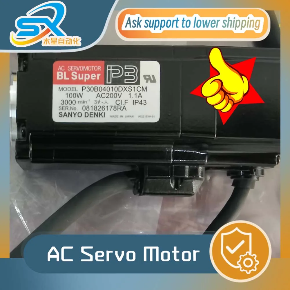 

100% Genuine SANYO DENKI AC Servo Motor P30B04010DXS1CM 100w Running in good condtion