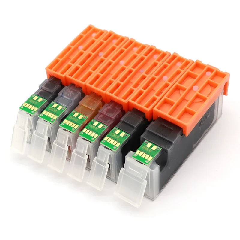 1 مجموعة BCI-350 BCI-351 350 351 خرطوشة الحبر القابلة لإعادة الملء 5 اللون لكانون PIXUS MG5430 MG5530 MG5630 iP7230 MX923 IX6830 طابعة