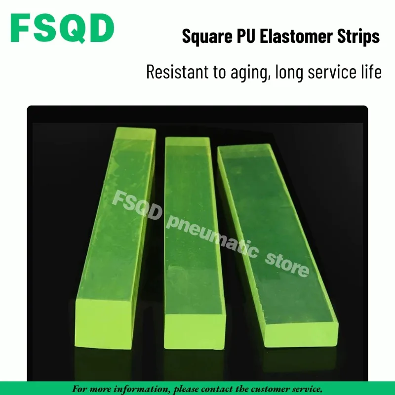 Square-Elastic Rubber Rod Polyurethane Rod PU Width 2/3/4/5/6/8/10/12/15/20/25/30/35/40/45/50x500mm 1000mm Length