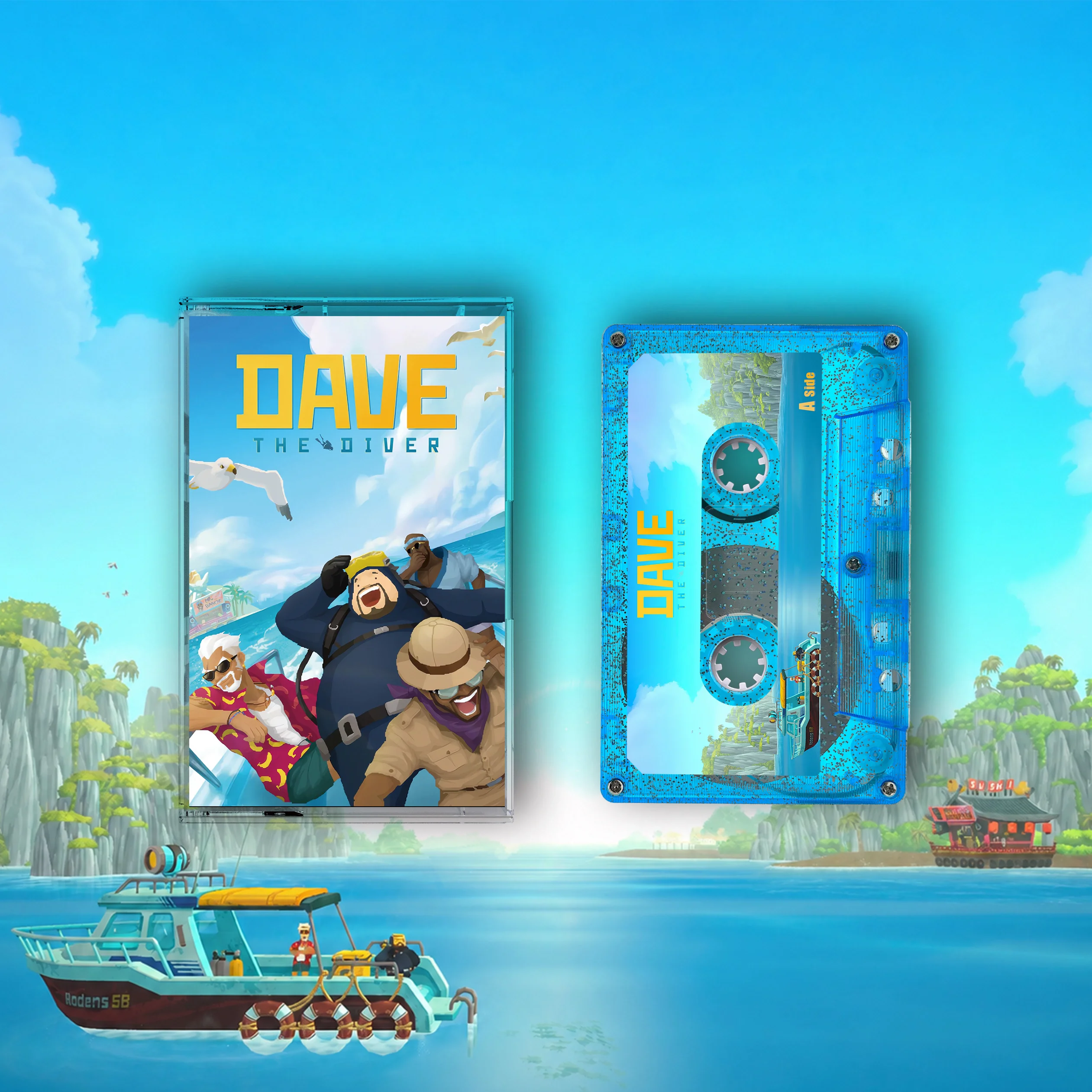 

Game Dave The Diver D'Anthoni Wooten Music Tape Greatest Hits OST Album Cassettes Cosplay Walkman Car Recorder Soundtracks Box