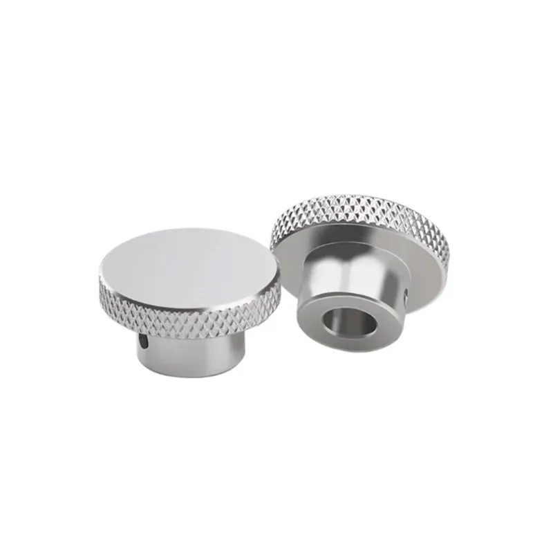 Aluminum Alloy Thin Head Adjustable Toothless Handle Knob Knurled Hand Nut M3 M4 M5 M6 view 6