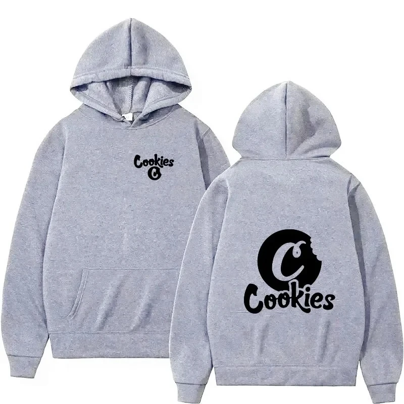 Novo moletom com capuz biscoitos carta impressa legal moletom feminino vintage casual manga pullovers