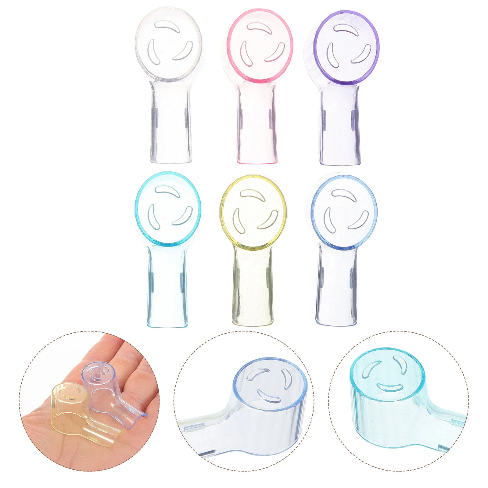 6 Pcs Electric Toothbrush Household Covers Protective Abs Travel