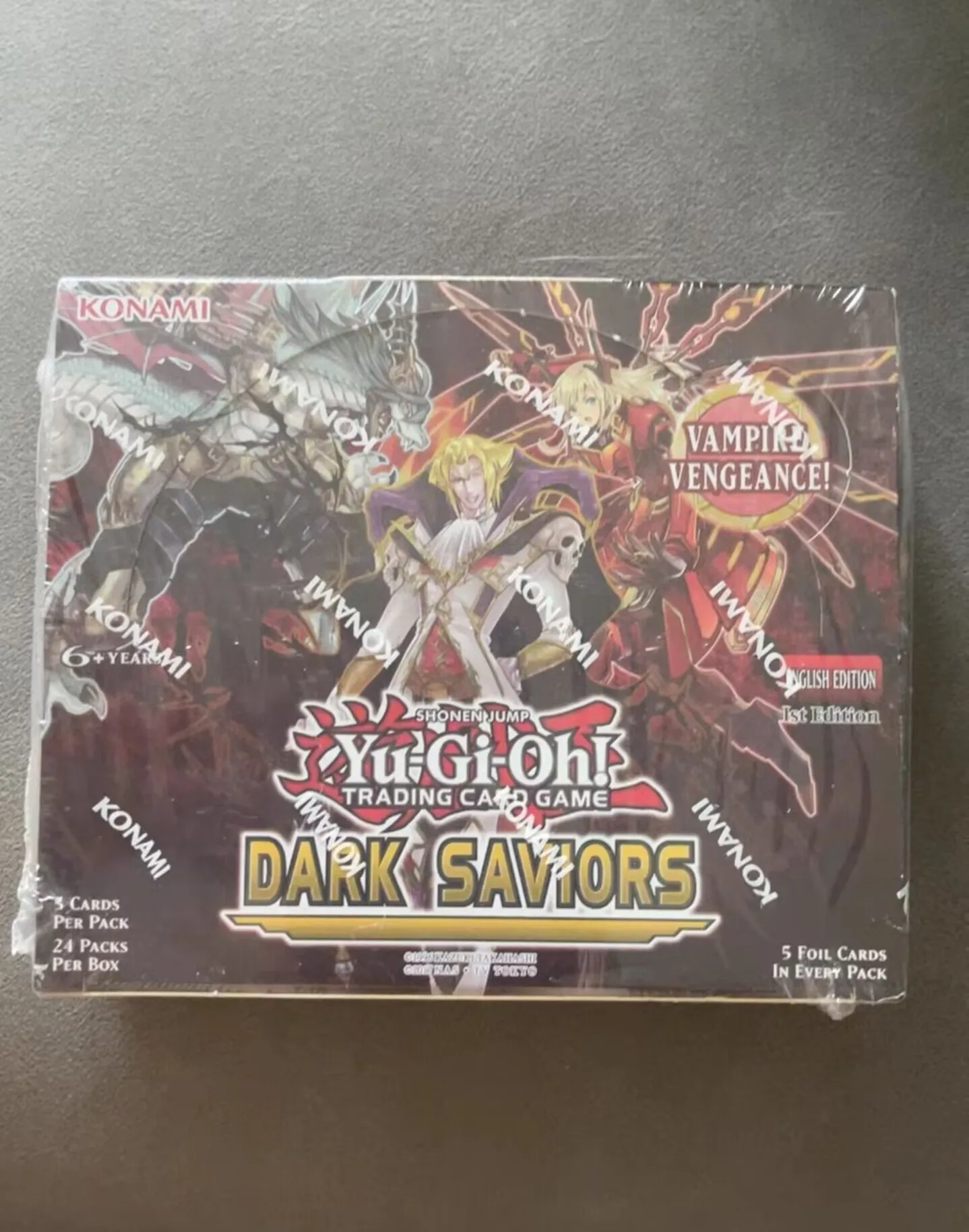 

Yugioh KONAMI Duel Monsters TCG Dark Saviors DASA English 1st Edition Collection Sealed Booster Box