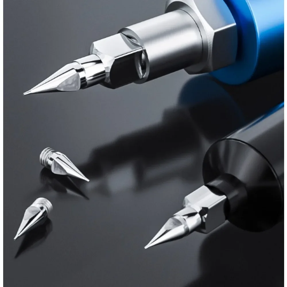 304 Stainless Steel HN High Precision One-Piece Glue Dispensing Needle Double Thread Tapered Integrated Conical Tip