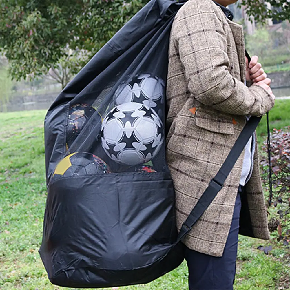 

Multi-function Soccer Bag Wear-resistant Reusable Basketball Storage Bag Extra Large Basketball Storage Bag