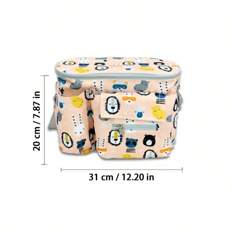 Stroller hanging bag, large multi, waterproof durable, pushchair organizer, mom bag, must for outings.