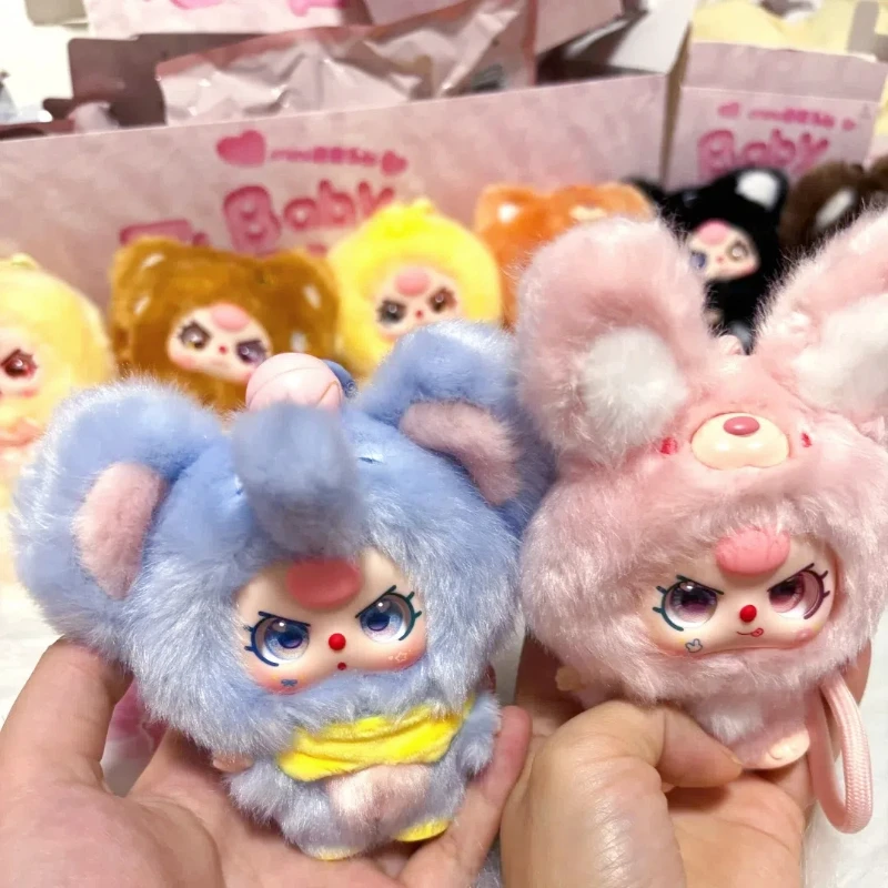 

Новый продукт подтвержденный официальной подлинной детской три серии Mini Cuddle, плюшевая подвеска, слепая коробка, милая трендовая игровая кукла, подарки для девочек