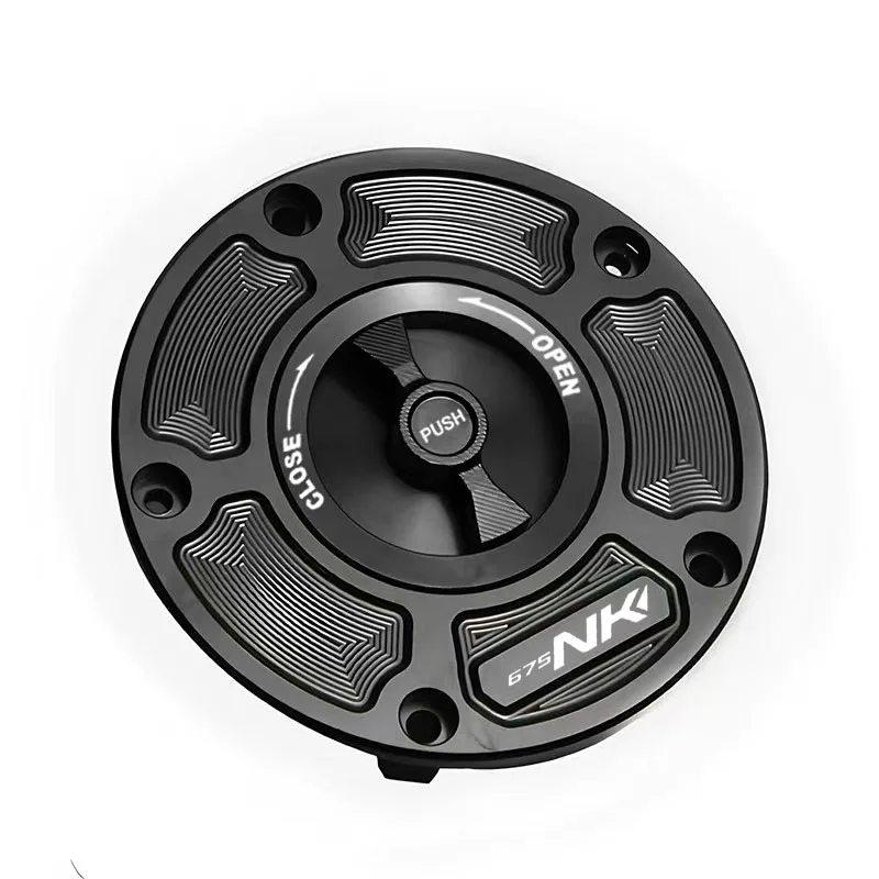 CNC Fuel Gas Tank Cap Cover Aluminum Keyless Motorcycle Accessories For 675NK 675nk 675 NK NK675 2024 2025 2026