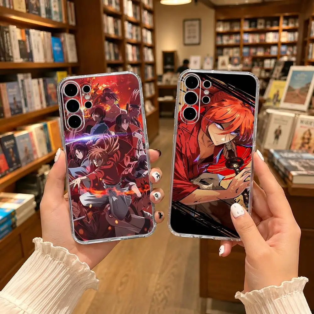 Прозрачный чехол для телефона High-octane anime R-Rurouni Kenshin-n для Samsung S25,24,21,22,21,20,10,S9Ultra,Plus,Fe,Lite