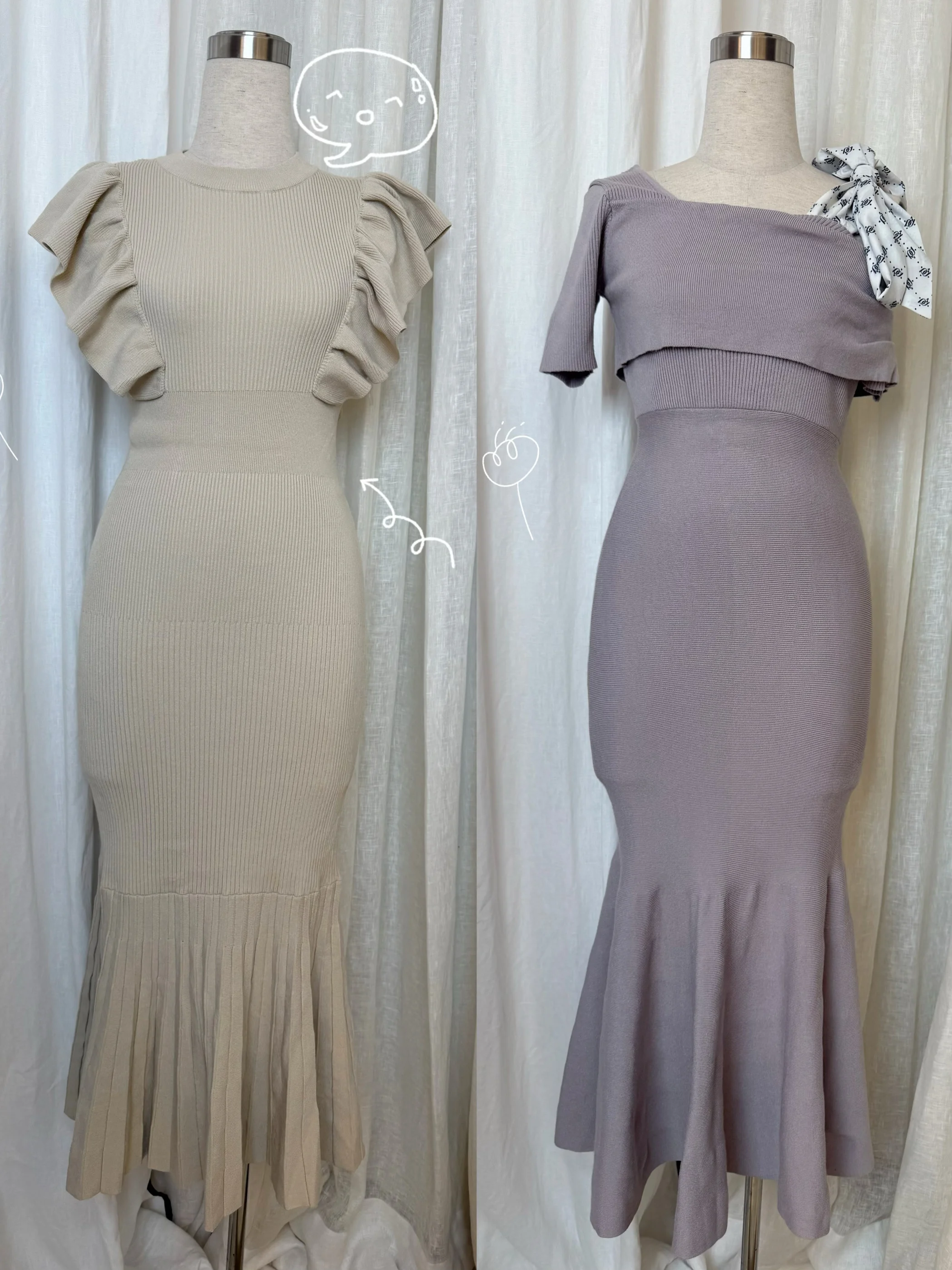 

Japanese Style Premium Knitted Dress Collection High Waist Bateau Neck Sleeveless Mid-Length Skirt Business Casual Summer Dress