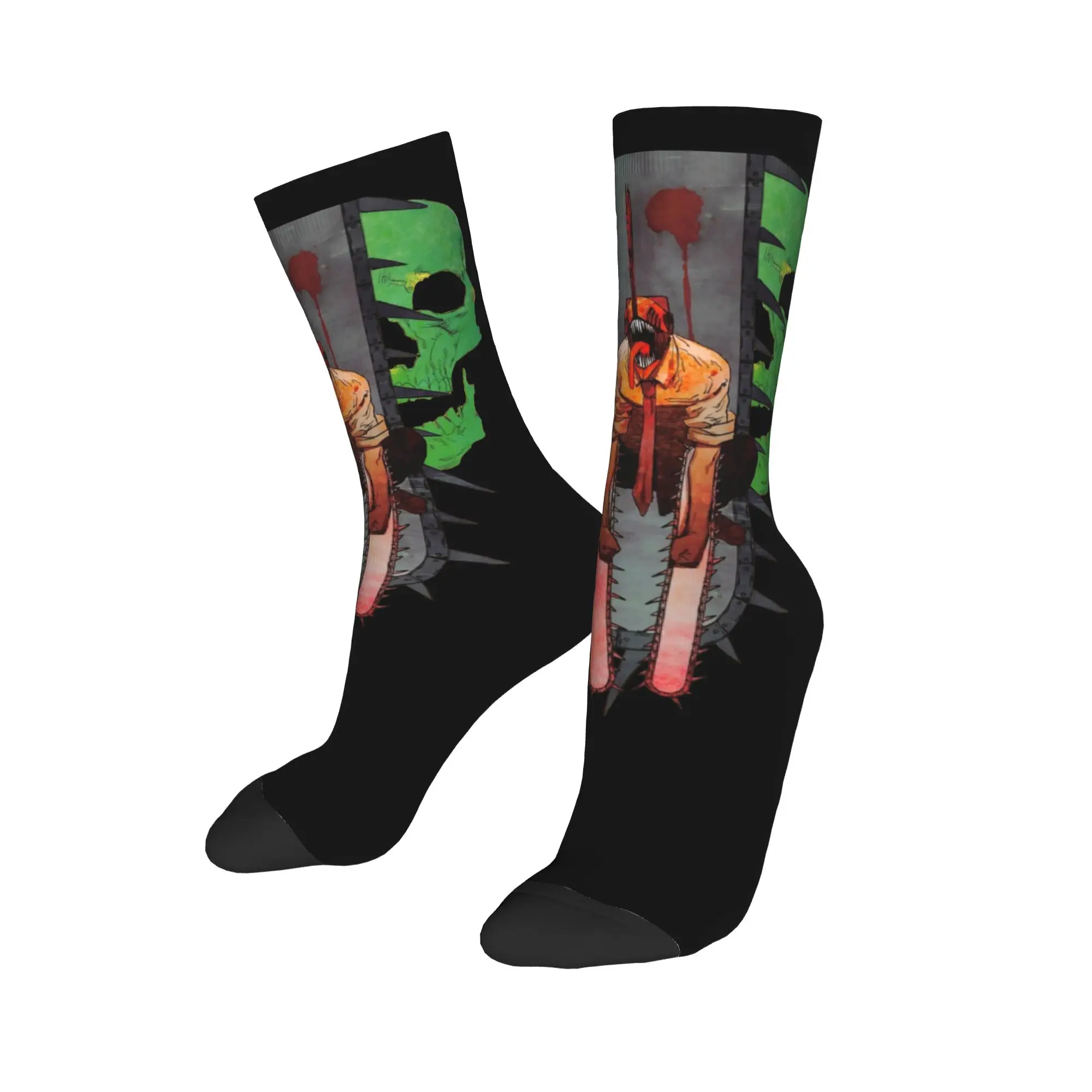 Fashion Male Men Socks Harajuku Denji Chainsaw Man Sock Polyester Anime Manga Graphic Women's Socks Spring Summer Autumn Winter