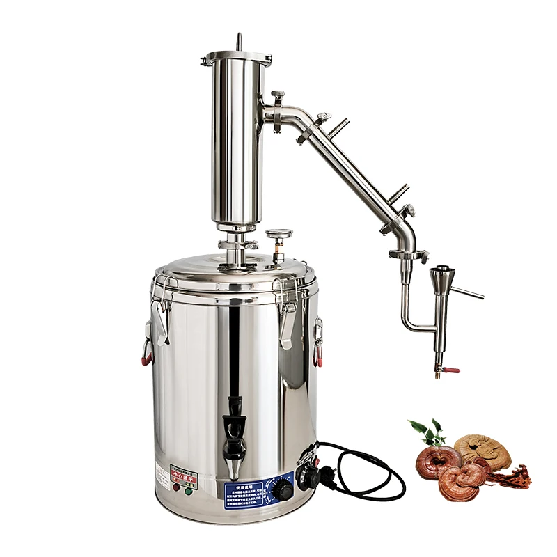 25L Bestseller New Household Stainless Steel Distilled Water Machine Moonlight Return Column Gin Basket