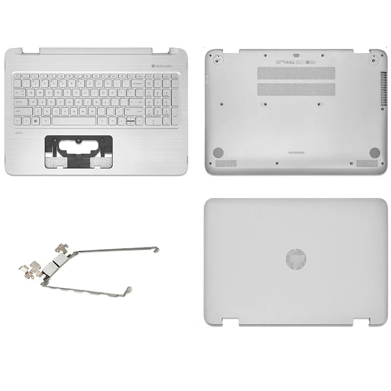 

New For HP ENVY X360 15-U Series Laptop LCD Back Cover Palmrest Bottom Case Keyboard LCD Hinge Silver A C D Cover