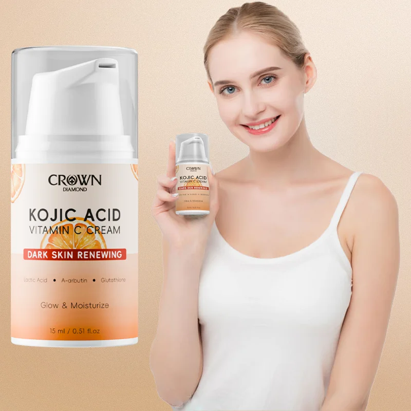 

Kojic Acid Vitamin C Face Cream Soothing Brightening Hydrating For Skin Care Deep Moisturizing Fast-Absorbing For Skin Care 15ML
