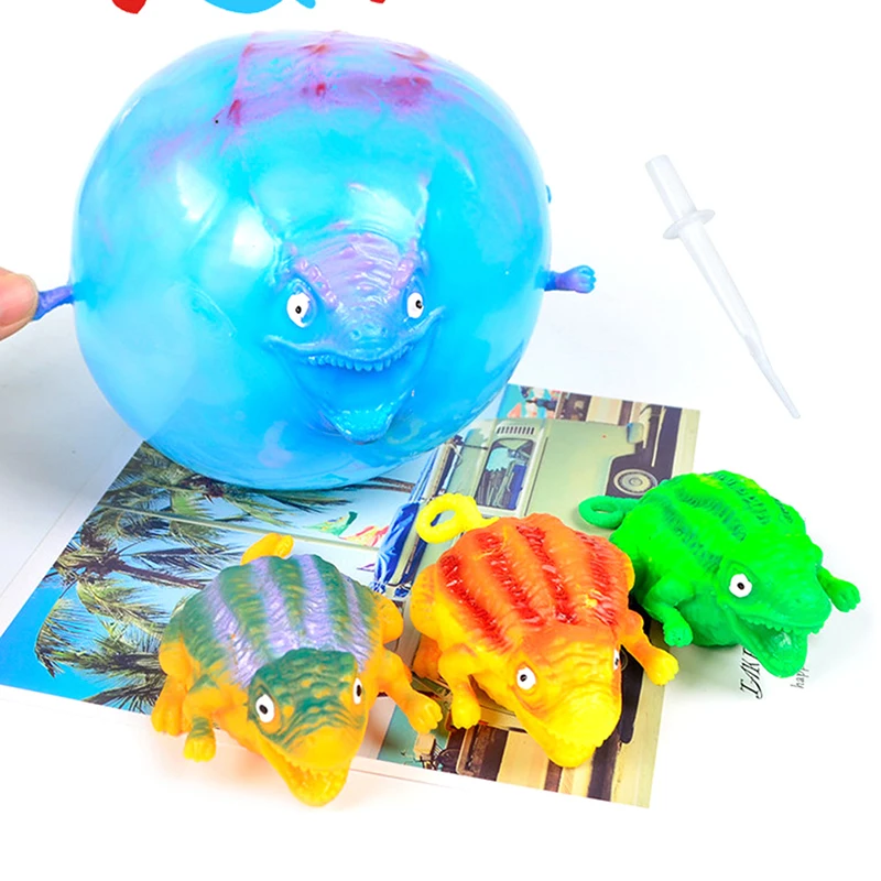 1Pc Dinosaurus Speelgoed Antistress Opblaasbaar Dierenspeelgoed Knijp Zachte Bal Ballon Speelgoed
