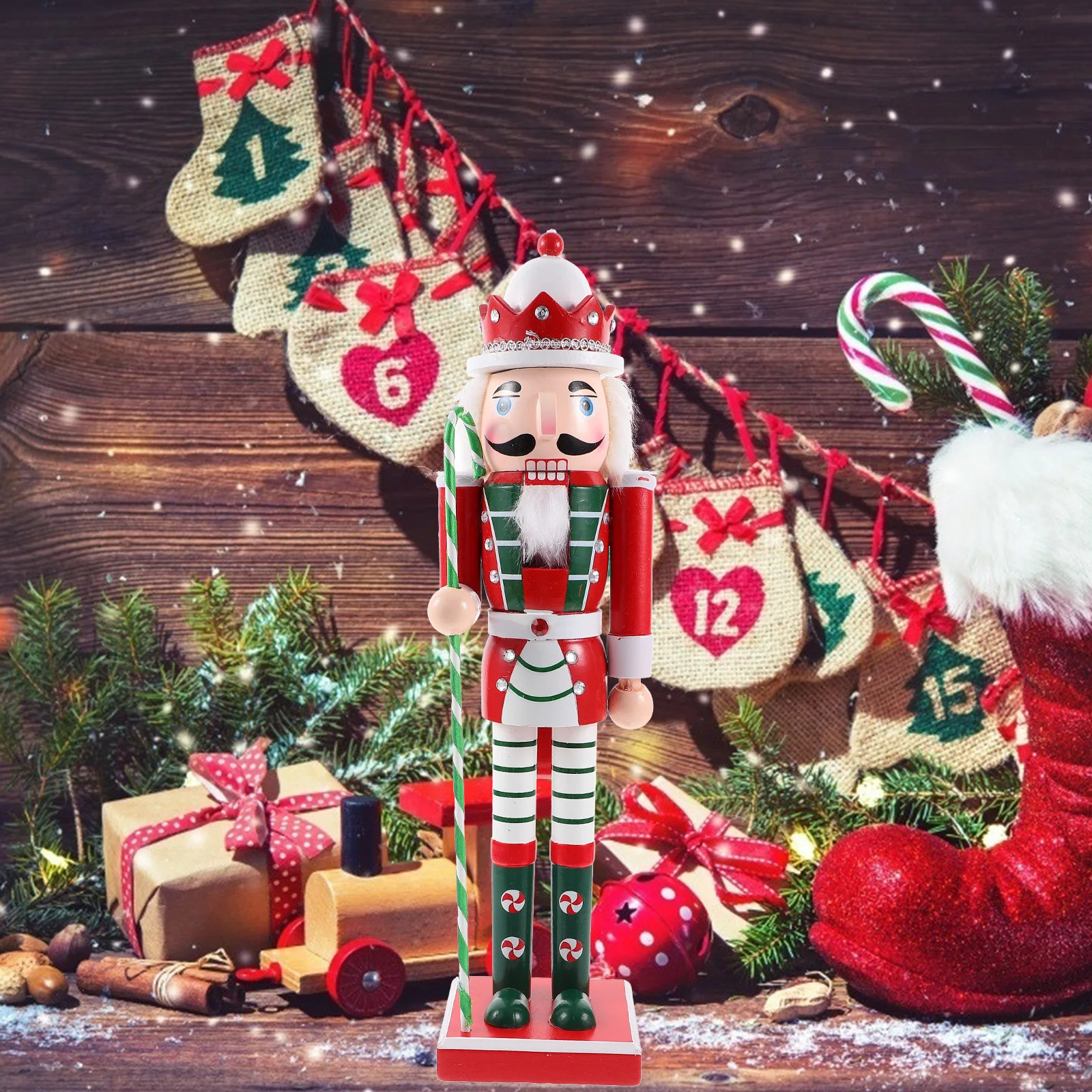 

Wood Christmas Nutcracker Elegant Design Xmas Desktop Decoration Nutcracker Christmas Decor Xmas Party Ornament