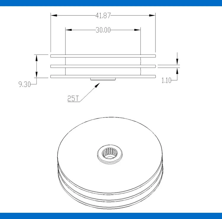 1PCS Kingmax SW30 All Metal Disc Wheels 25T Rocker Arm for Sail Winch Servos SW22HV SW5513 SW6114MD RC Boats Part