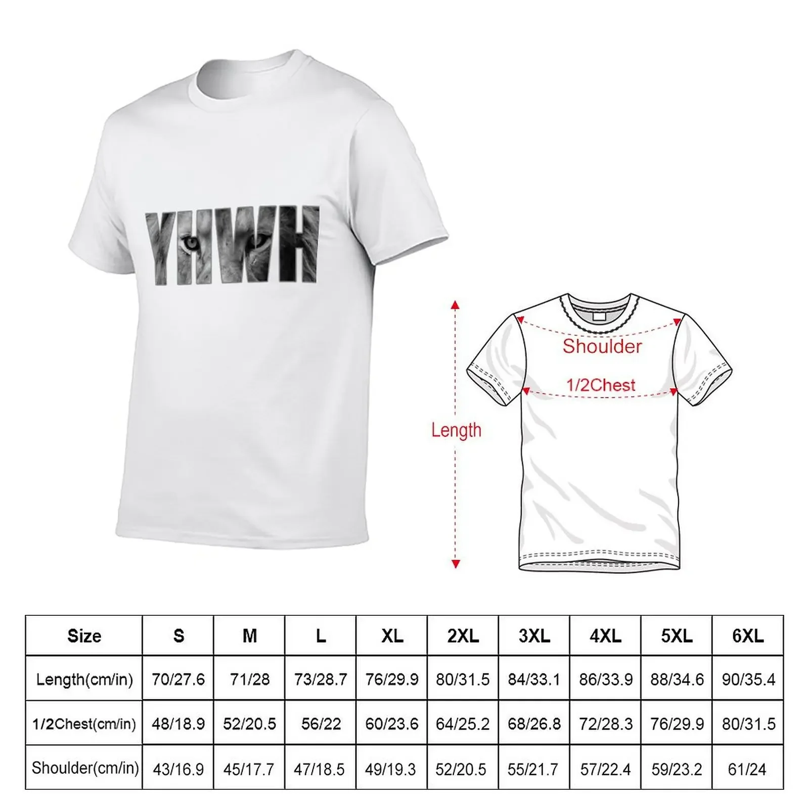 YHWH Yahweh God Lion Gift T-Shirt quick-drying plus sizes new edition designer t shirt men