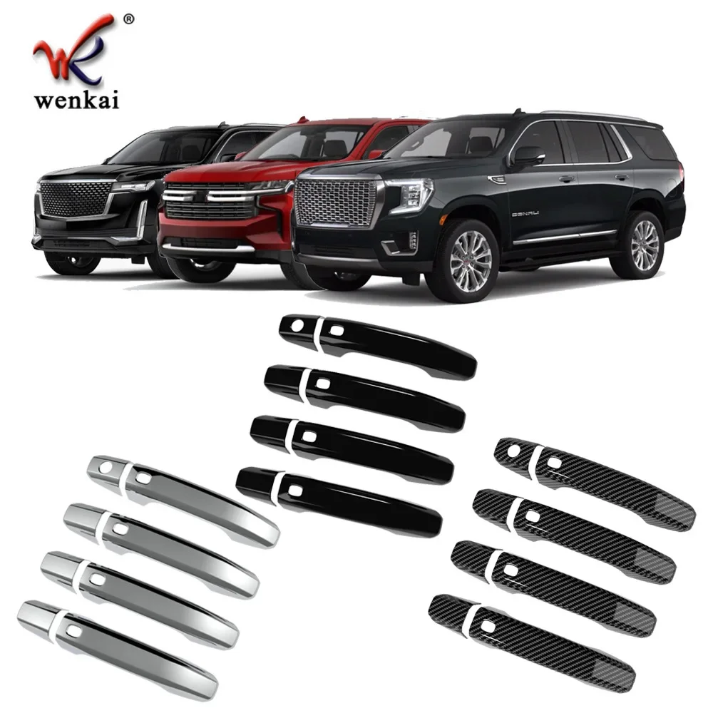 

Accessories For 2024-2025 Chevrolet Colorado Tahoe Suburban GMC Yukon Escalade Chrome Door Handle Cover Sticker Body Mouldings