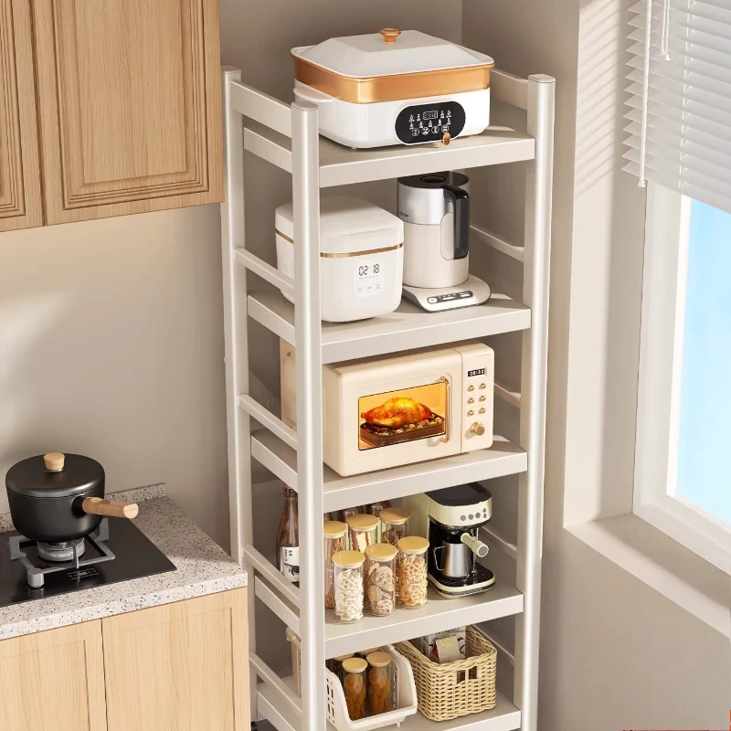 

Floor-to-ceiling Multi-layer Household Oven Microwave Oven Pot Holder Multi-functional Crevice Storage Rack