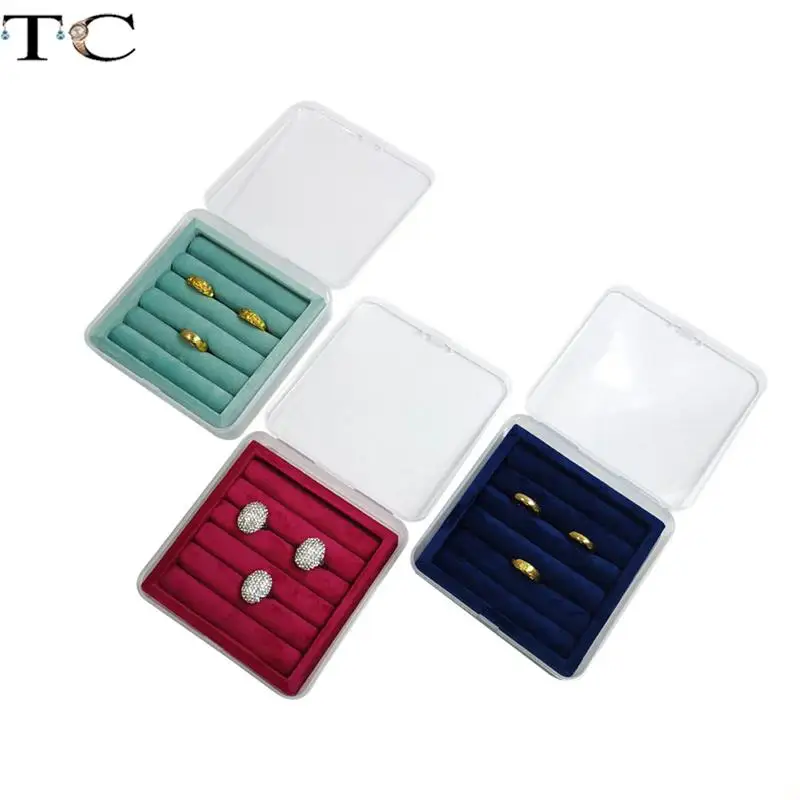 Velvet with Shell Jewelry Storage Display Tray Ring Earrings Necklace Pendant Bracelet Storage Display Tray