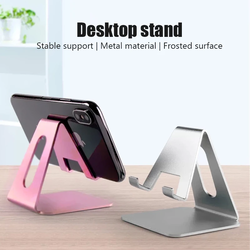 Desk Mobile Phone Holder Metal Cell Phone Holder For iPhone 15 Phone Stand Desk For Samsung S24 Xiaomi 14 Ultra Huawei