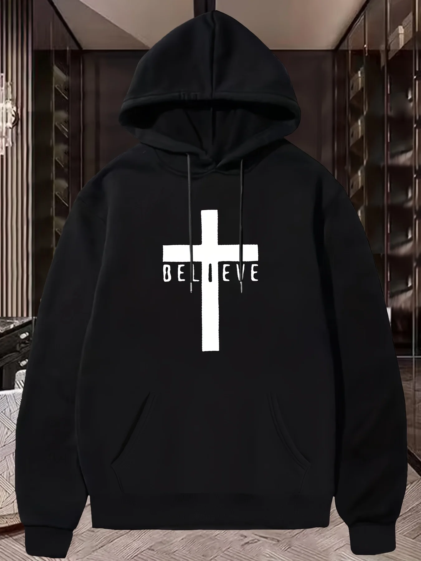 الرجال نمط الشارع الأمريكي هندسية عبر نمط صدق مطبوعة فضفاضة هوديي، الهيب هوب عارضة السترة