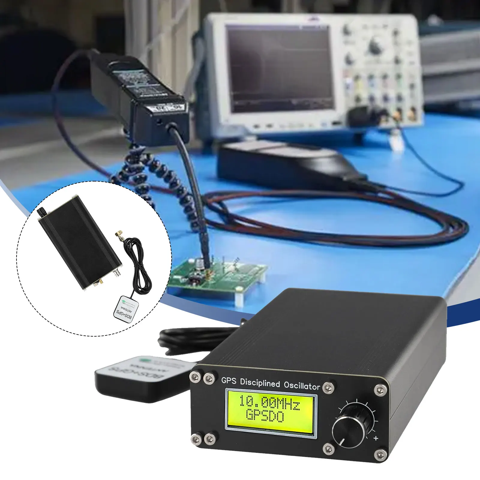 

GPSDO GPS Tamed Clock/Correction Signal Generator Disciplined Oscillator 10MHz For External 10MHz Reference Source Input