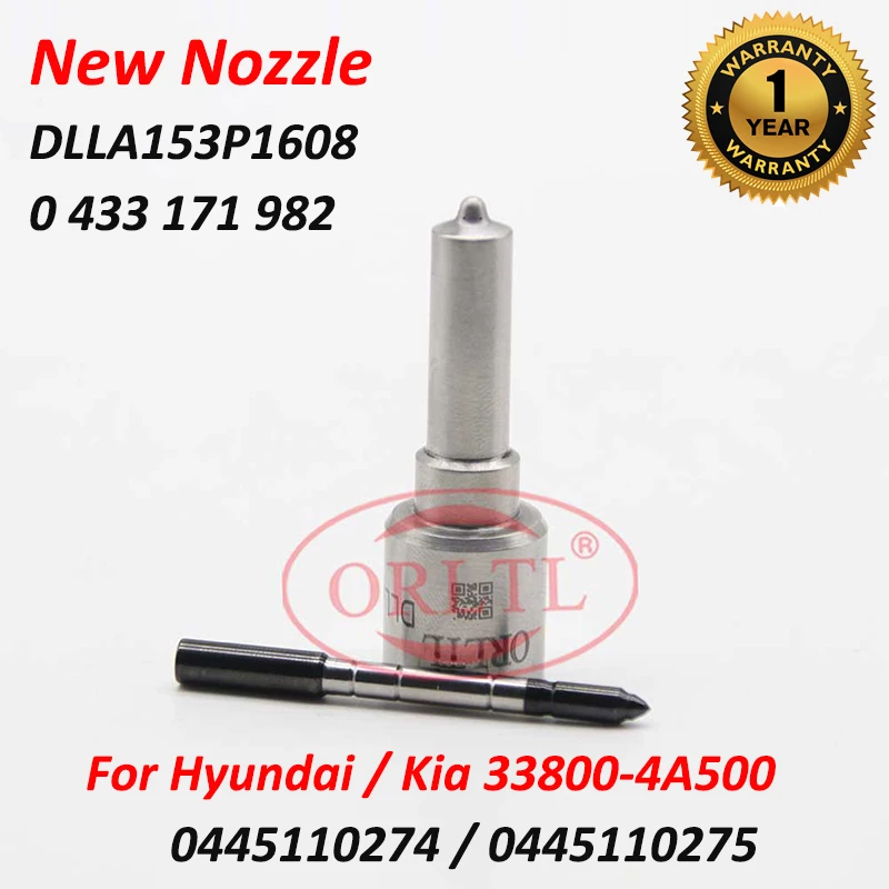 

Форсунка ORLTL DLLA153P1608 (0433171982) для HYUNDAI и KIA 33800-4A500 инжектор 0445110275 0445110274 0986435180