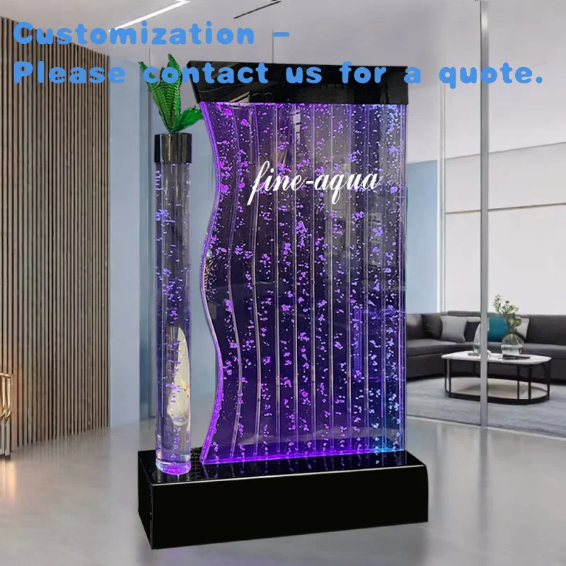 

custom.High Quality Acrylic LED Lighting Furniture S Shape Acrylic Bubble Screen Wall Room Decor