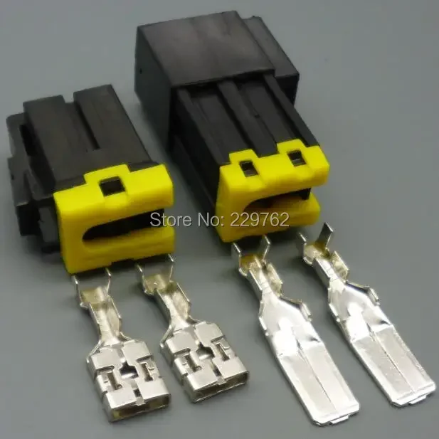 shhworldsea 2pin 9.5mm auto electric plug wiring harness connector Electrical Large Heavy Current Plug 7122-4123-30 7123-4123-30