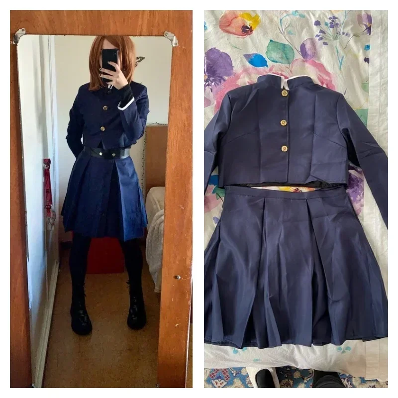 CosplayAnime Jujutsu Kaisen Cosplay Costume Kugisaki Nobara Tatoo Girls Women Dress Uniform Full Set