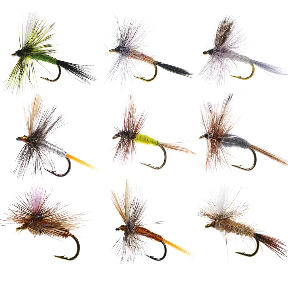 6 stuks # 10~ # 18 Adams Dry Fly Barbed Fly Tying Hook Light Hendrickson Volwassen Mayfly Caddis Midge Nimf Forel Baars Vissen Lokmiddelen - afbeelding 2