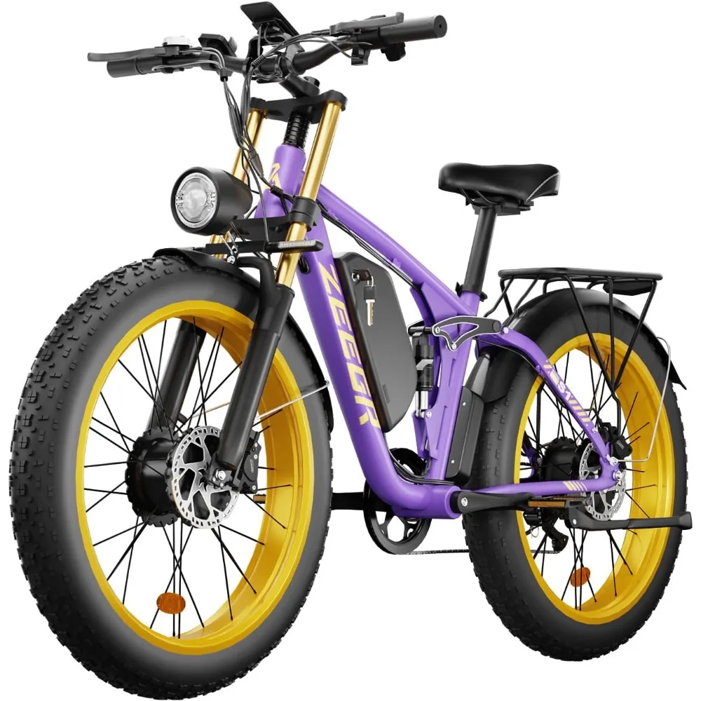 

Электрический велосипед для взрослых, 2000 Вт Ebike 48 В Ач литиевая батарея 35 миль/ч 26 дюймов полный Подвесной Электрический велосипед