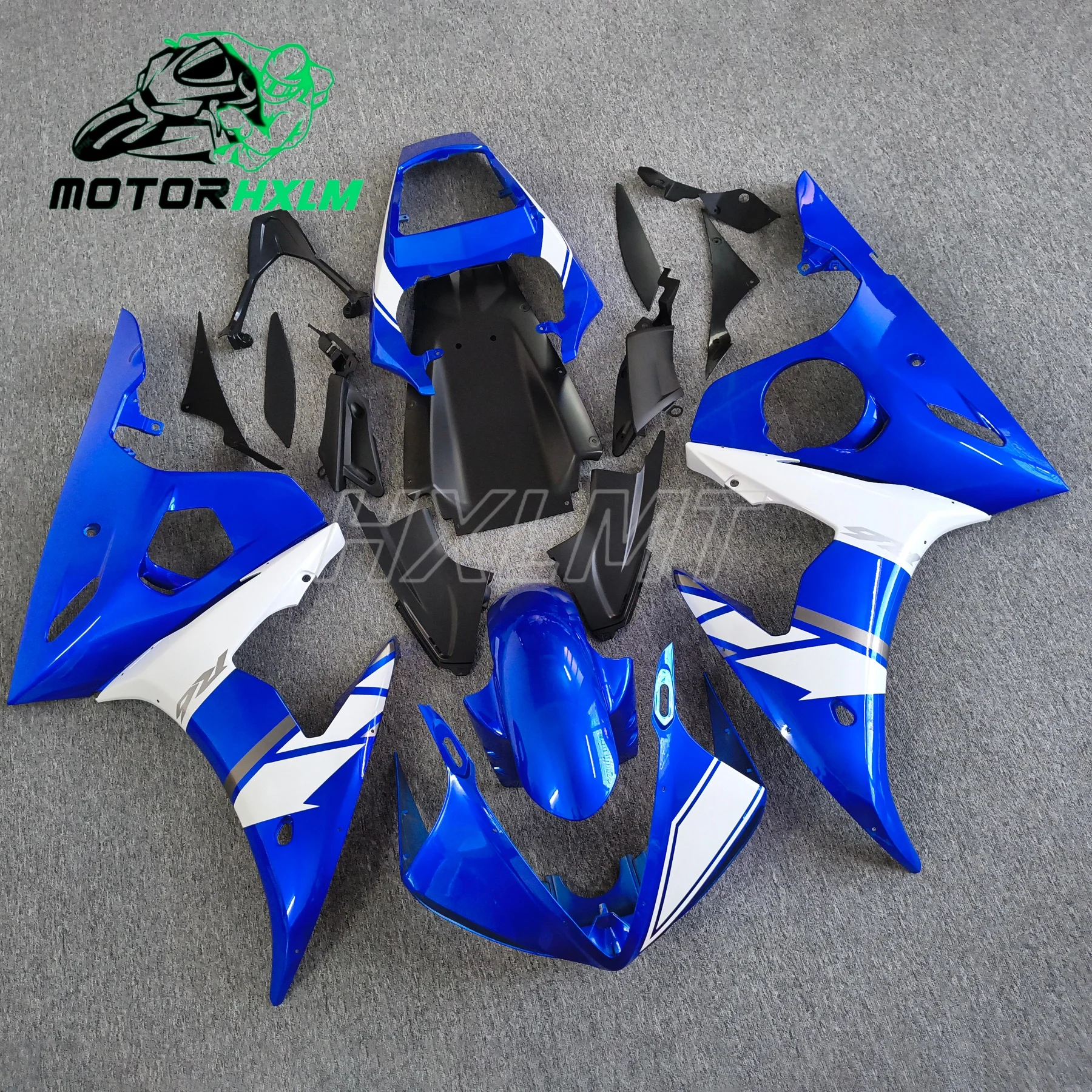 YZFR6 2005 Full Body Kits for YAMAHA YZFR6 2005 Abs Fairing YZF R6 2003 - 2005 Bodywork Blue White