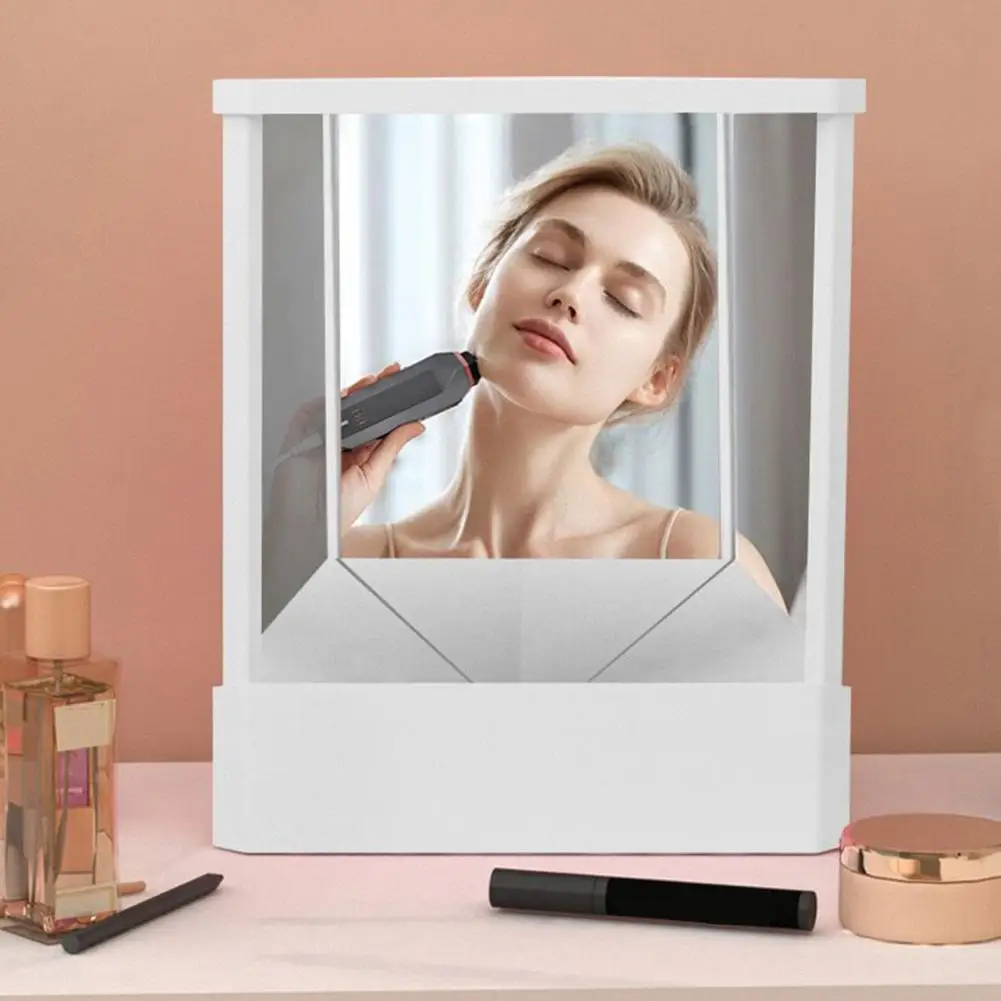 Non-Reversing Mirror Precision True Image Vanity Makeup Mirror Non-Magnifying Tabletop Mirror Real Reflections For Your Face