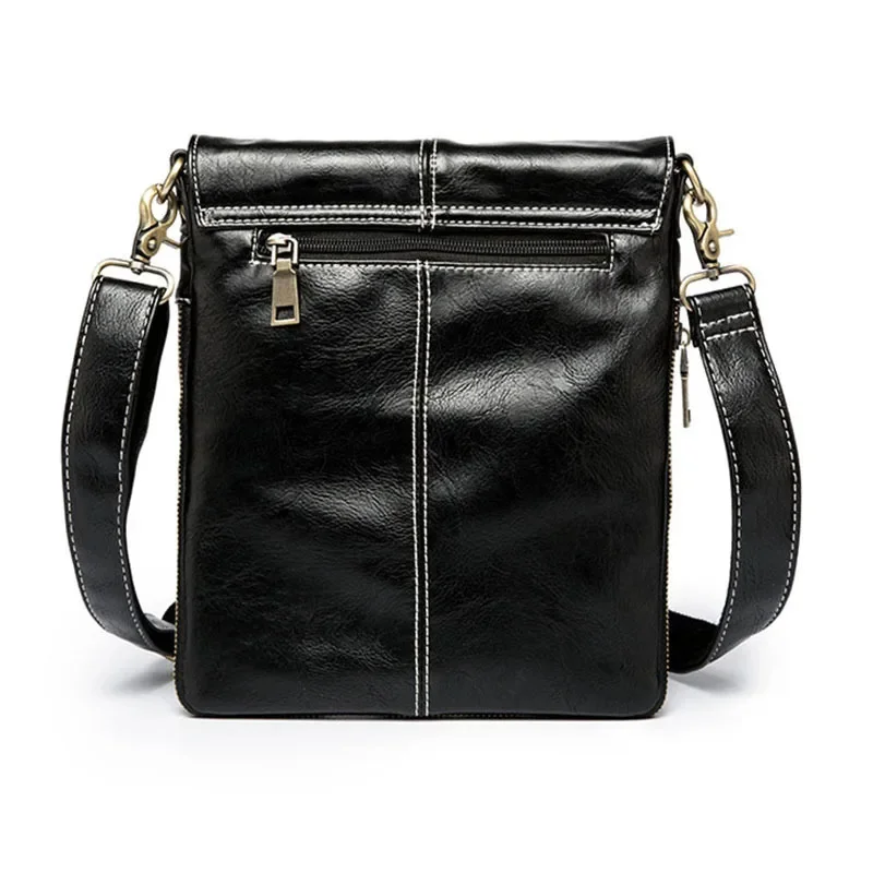 Bolso de hombro informal para hombre, bandolera de cuero PU de lujo para hombre, bandolera pequeña para Ipad, a la moda