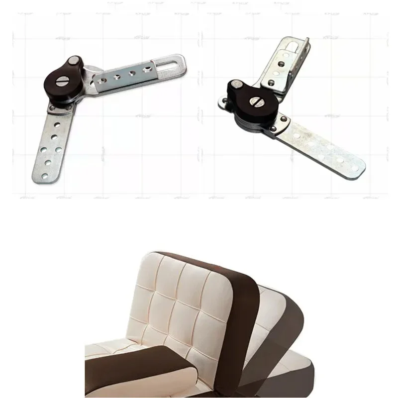 2pcs Folding Furniture joint Hinge 90 degree Adjustable 5 6 Position bed sofa headrest lift up Ratchet hinge hardware connector