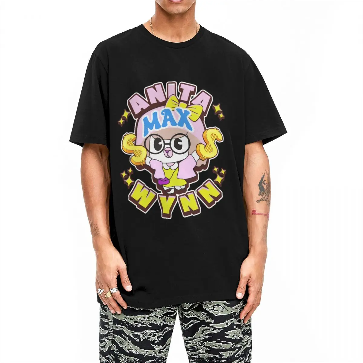 Anita Max Wynn Meme T-Shirts for Men Women Hip Hop Fashion Cotton Tees Round Neck Short Sleeve T Shirt 4XL 5XL Clothing