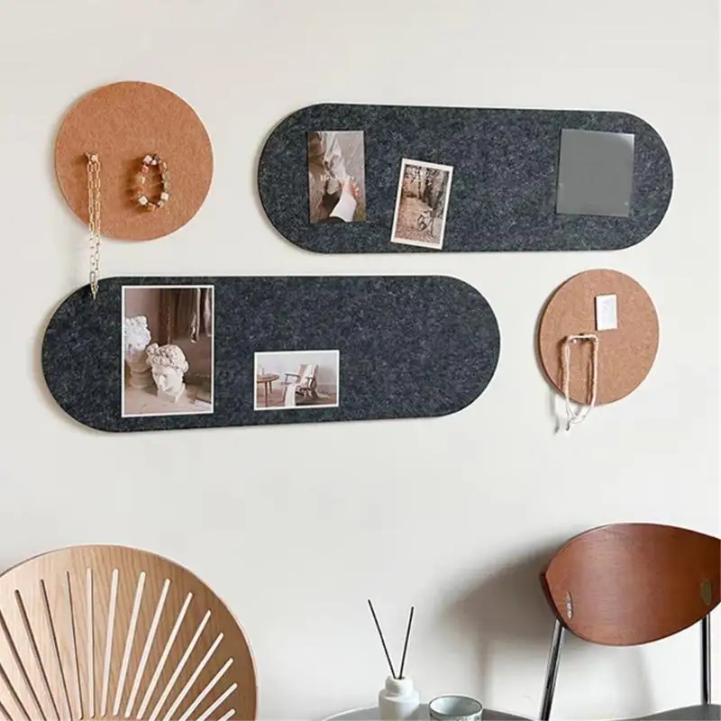 QX2E Felt Wall Art Panels Message Board Sound Absorbing Moisture Resistant for Modern